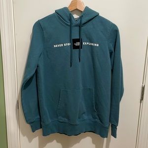 Teal North Face Hoodie